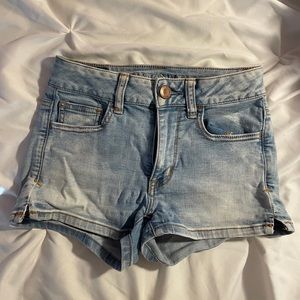 American eagle super stretch jean shorts